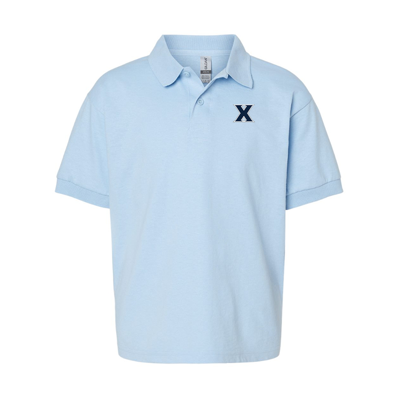 Youth Xavier Musketeers Gildan Dry Blend Jersey Polo